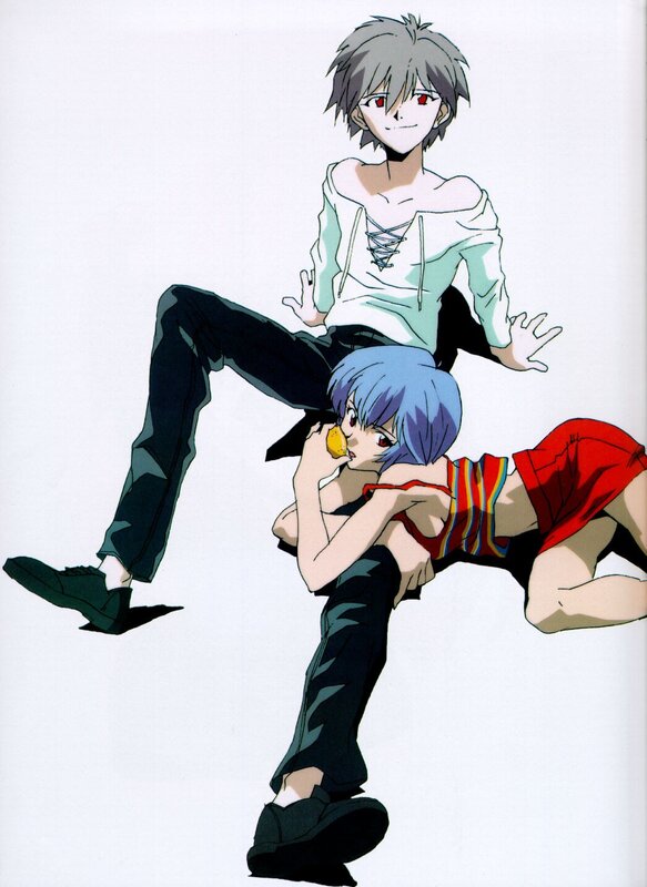 Two Anime Characters — Blue, Playful, Manga, Anime Art