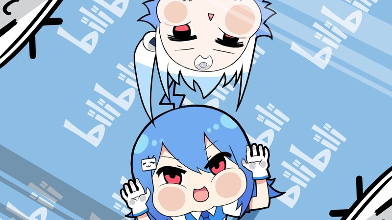 Two Anime Characters — Blue, Playful, Manga, Anime Characters