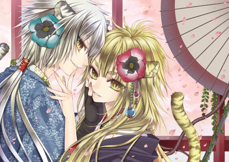 Two Anime Characters — Blue, Romantic