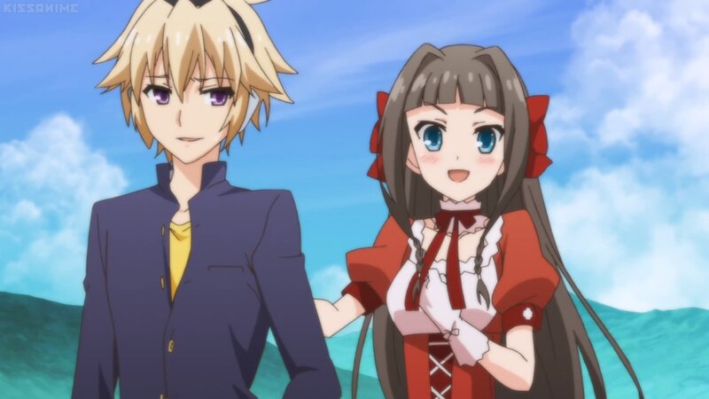 Two Anime Characters — Blue, Serene, Afternoon, Sky, Ocean