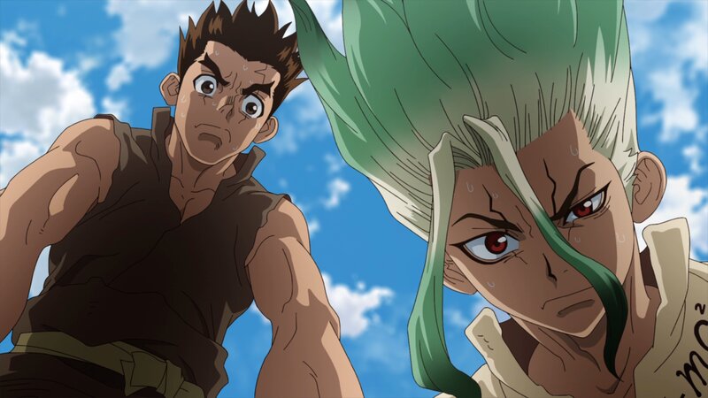Two Anime Characters — Blue, Tense