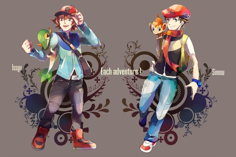 Two Anime Characters — Brown, Adventurous