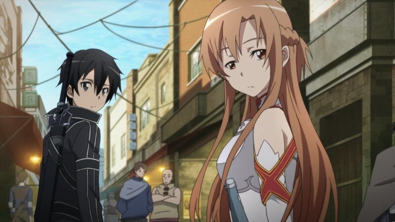 Two Anime Characters — Brown, Calm, Afternoon, Street