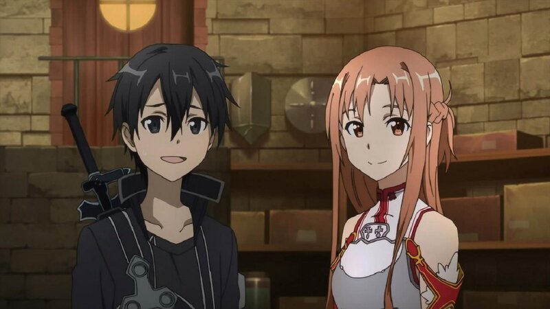 Two Anime Characters — Brown, Calm, Night