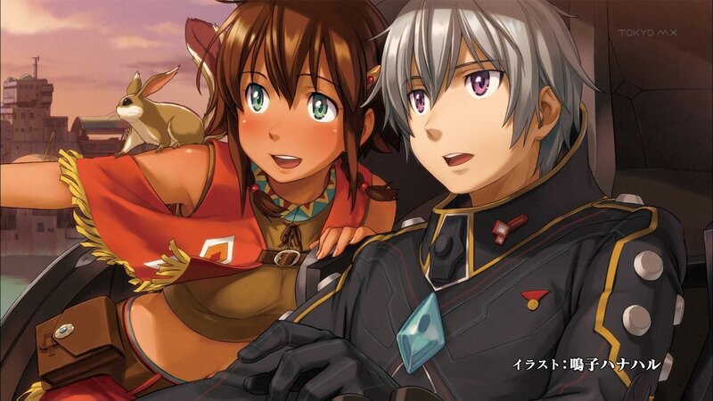 Two Anime Characters — Brown, Calm, Sunset