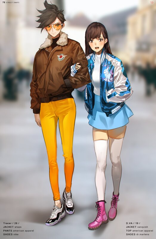 Two Anime Characters — Brown, Casual