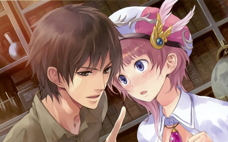 Two Anime Characters — Brown, Curious