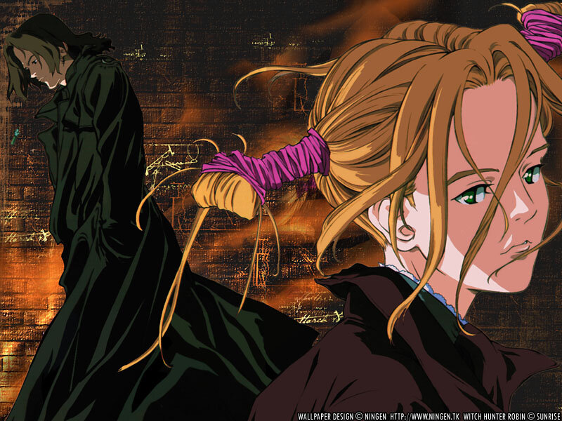 Two Anime Characters — Brown, Dramatic, Anime Art