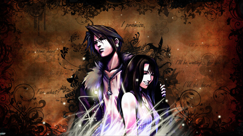 Two Anime Characters — Brown, Dramatic, Digital Art