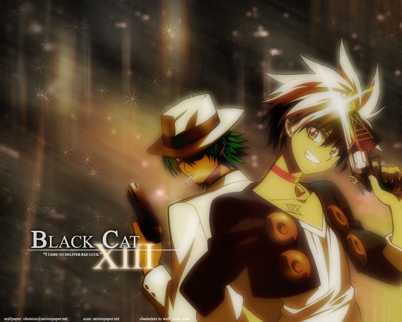Two Anime Characters — Brown, Dramatic, Night, Guns