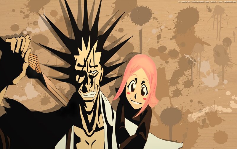 Two Anime Characters — Brown, Dramatic, Spiky Hair