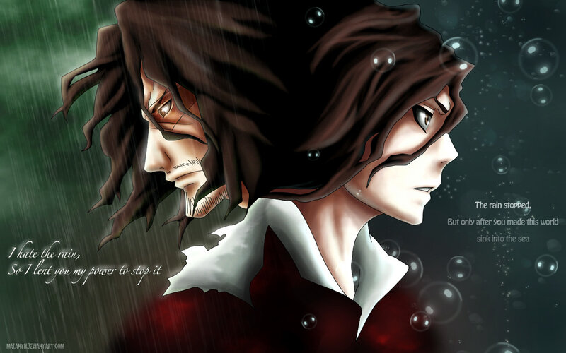 Two Anime Characters — Brown, Dramatic
