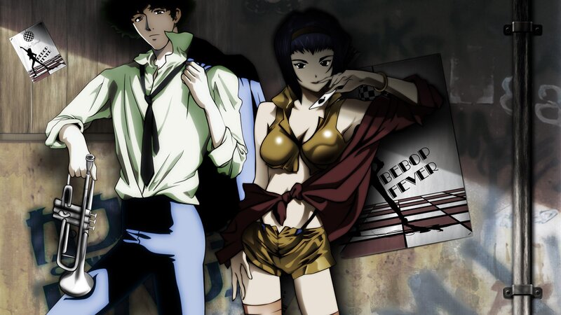 Two Anime Characters — Brown, Dramatic, Trumpet, Poster