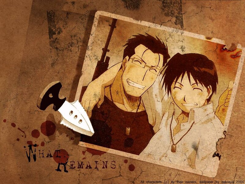 Two Anime Characters — Brown, Gritty