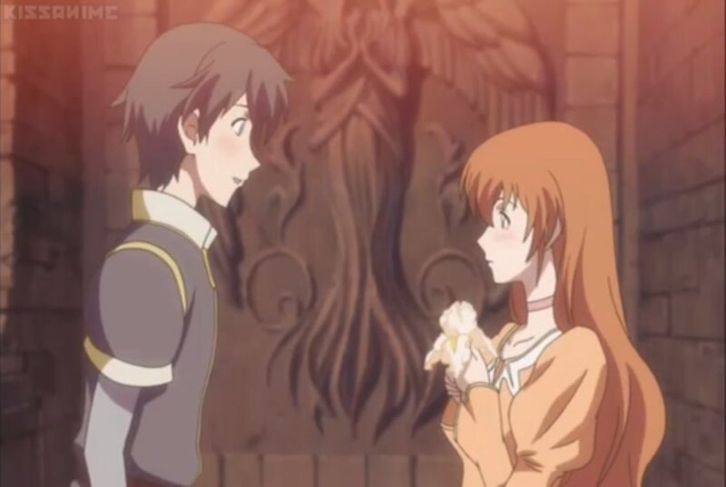Two Anime Characters — Brown, Intimate, Girl