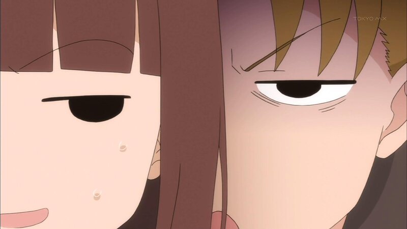 Two Anime Characters — Brown, Tense