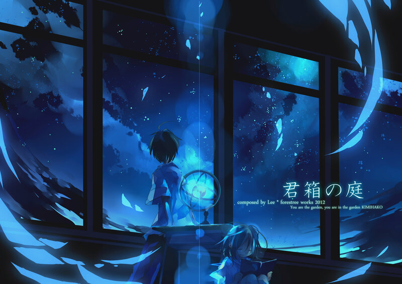 Two Anime Characters by Window