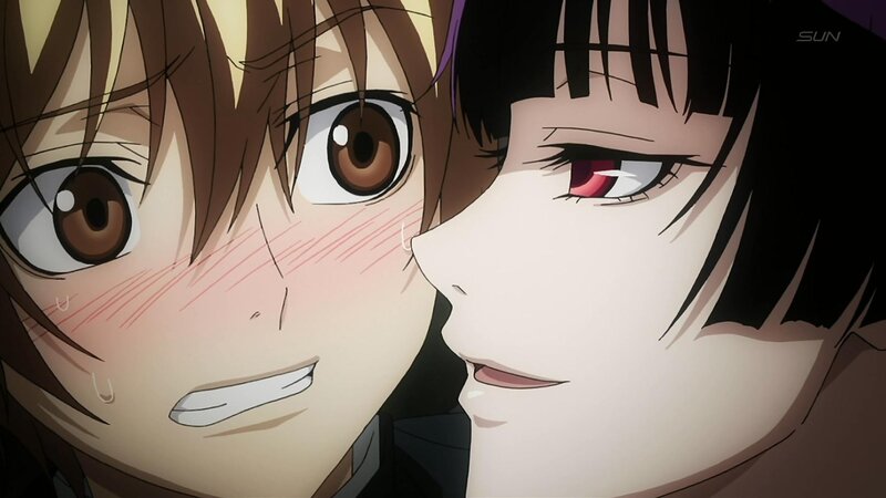 Two Anime Characters Close — Brown, Dramatic, Close-up