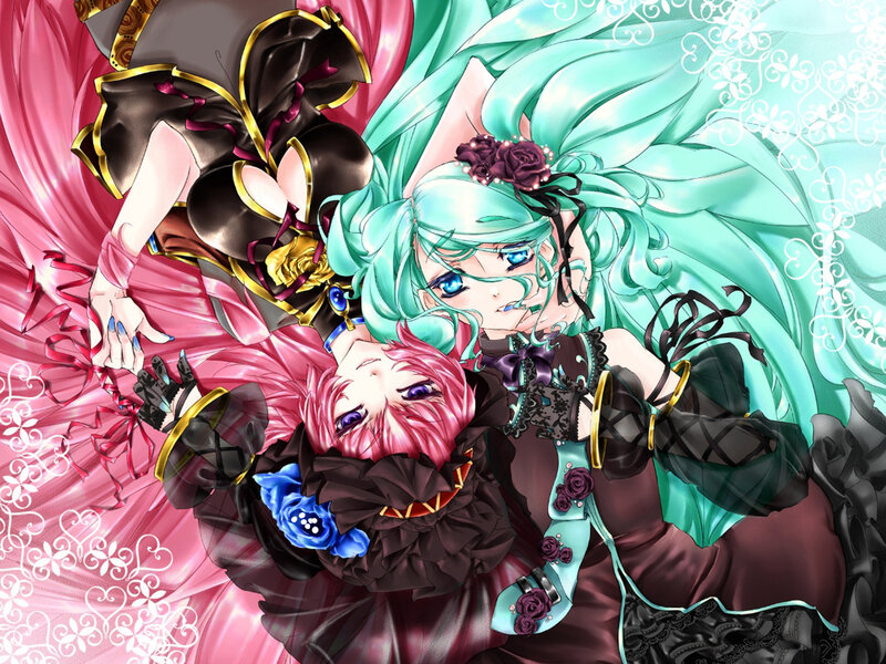 Two Anime Characters — Cyan, Dramatic