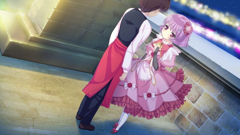 Two Anime Characters Dancing — Pink