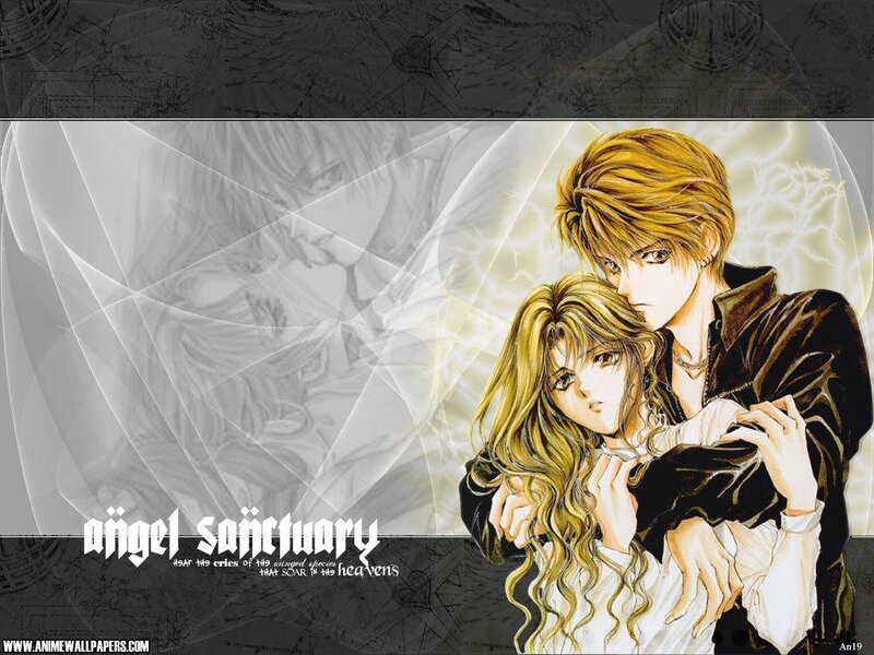 Two Anime Characters Embracing — Yellow, Dramatic