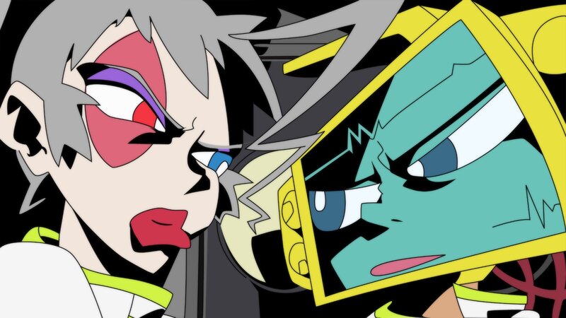Two Anime Characters Facing — Black, Dramatic, Anime Character