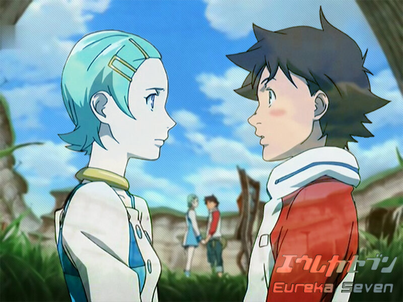 Two Anime Characters Facing — Blue, Calm, Afternoon
