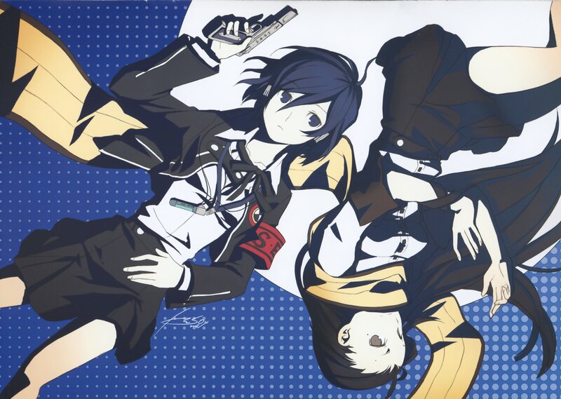 Two Anime Characters Falling