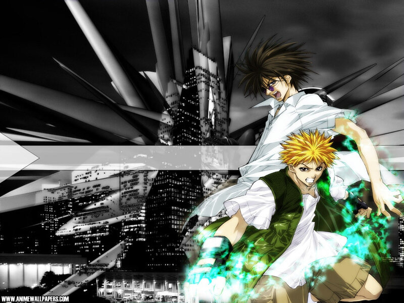 Two Anime Characters Fighting — Black, Dramatic, Night, Cityscape