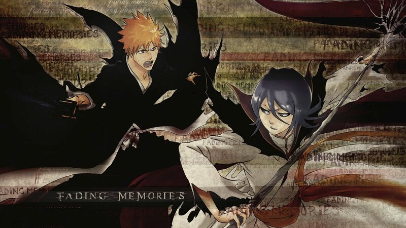 Two Anime Characters Fighting — Black, Dramatic, Sword, Black Cloak