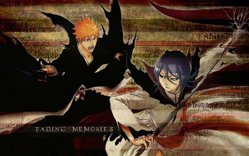 Two Anime Characters Fighting — Black, Dramatic, Sword, Black Wings