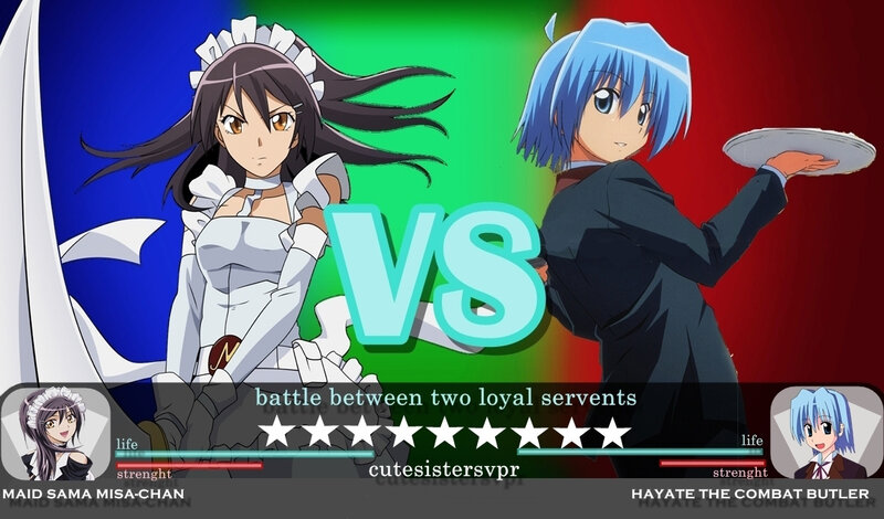 Two Anime Characters Fighting — Blue, Competitive