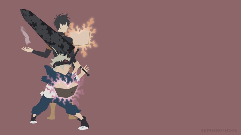 Two Anime Characters Fighting — Brown, Dramatic, Sword