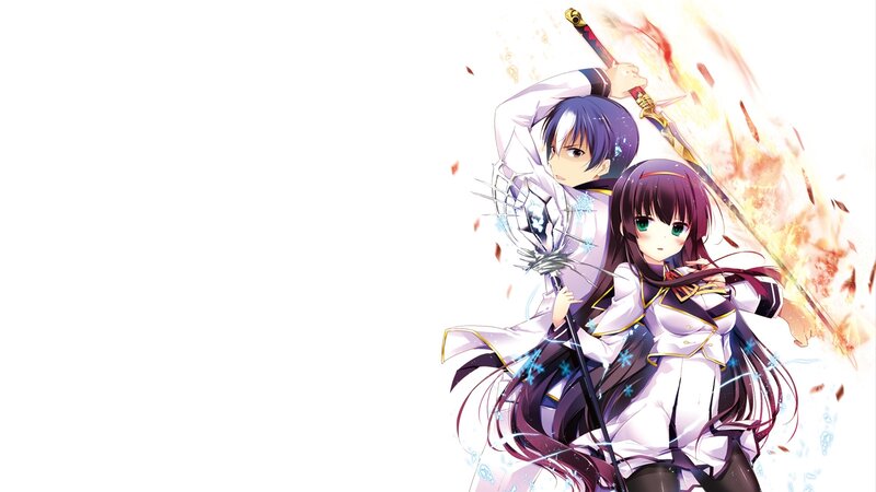 Two Anime Characters Fighting — White, Dramatic, Sword, Magic