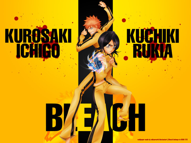 Two Anime Characters Fighting — Yellow, Action-packed