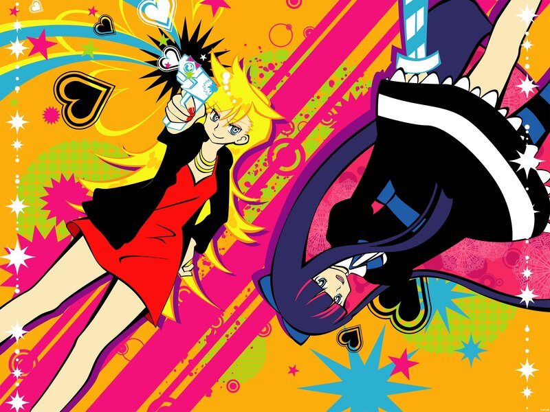 Two Anime Characters Fighting — Yellow, Chaotic
