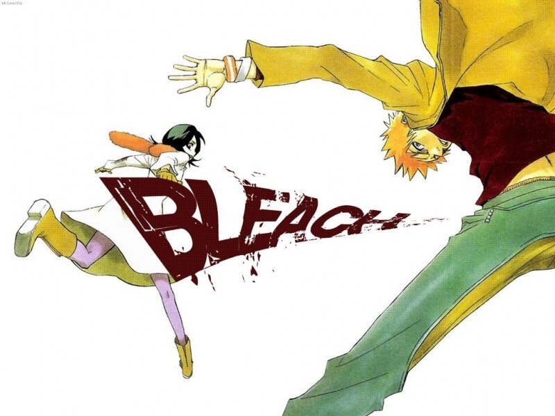 Two Anime Characters Fighting — Yellow, Dynamic, Logo
