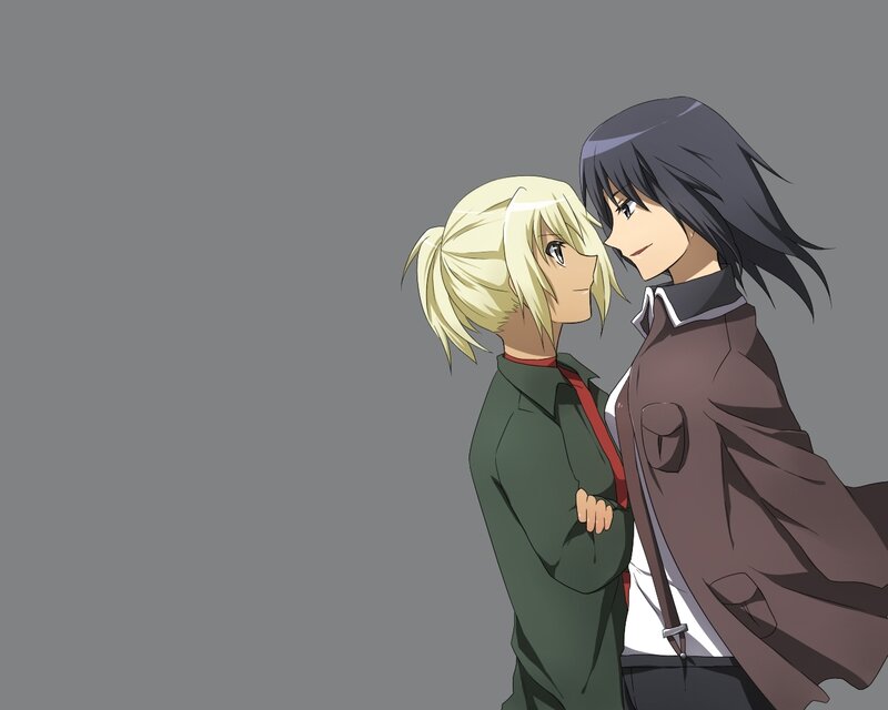 Two Anime Characters — Gray, Calm