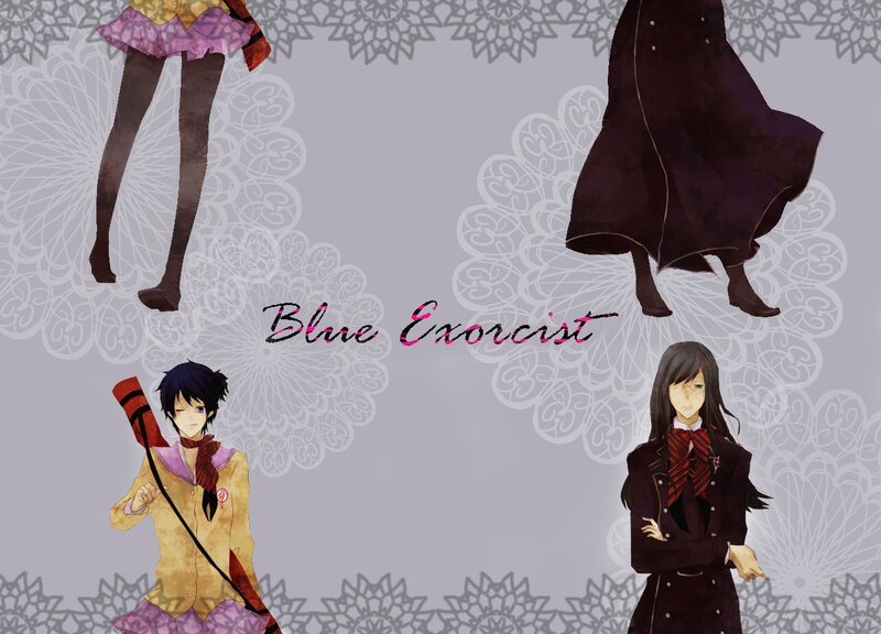 Two Anime Characters — Gray, Dramatic, Character