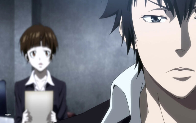 Two Anime Characters — Gray, Serious, Man