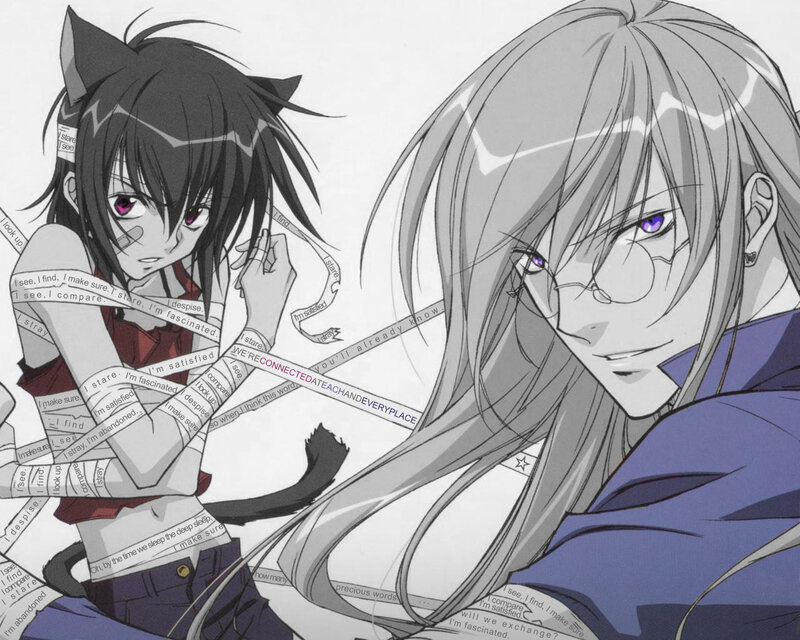 Two Anime Characters — Gray