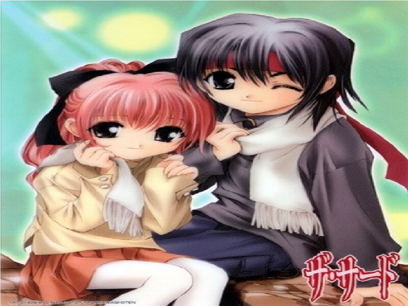 Two Anime Characters — Green, Calm, Girl