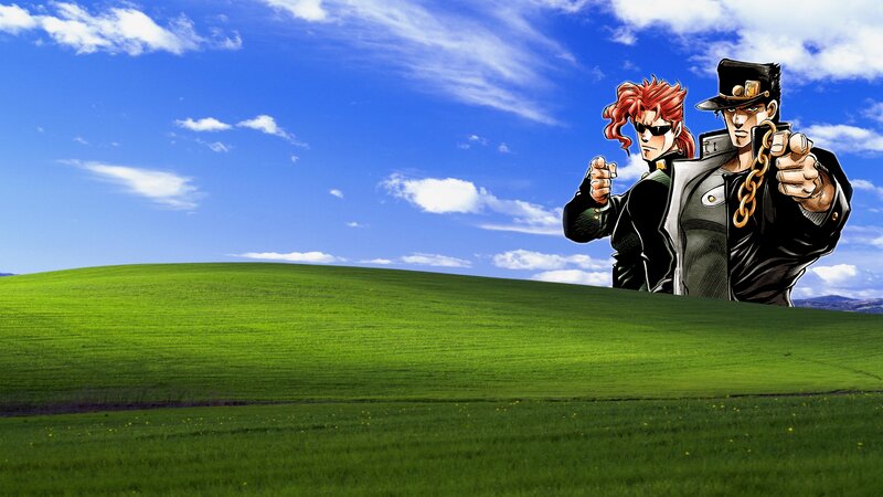 Two Anime Characters — Green, Dramatic, Afternoon, Manga