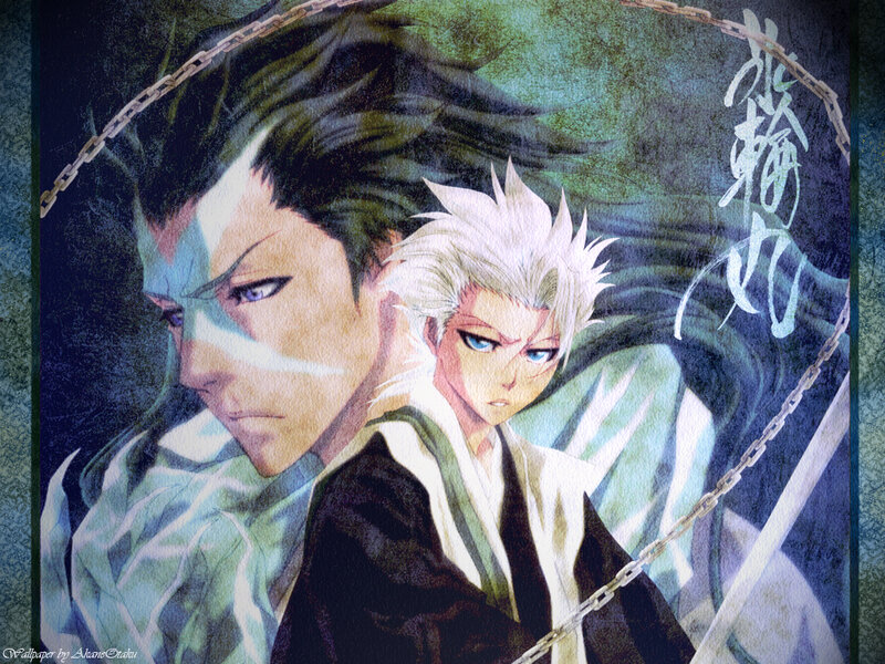 Two Anime Characters — Green, Dramatic, Chain