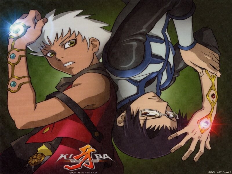 Two Anime Characters — Green, Dramatic, Glowing Devices