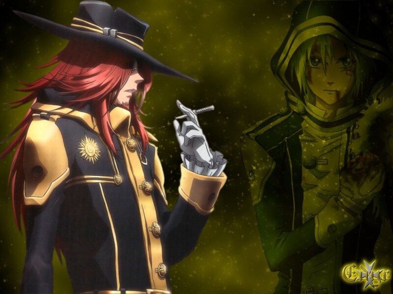 Two Anime Characters — Green, Dramatic, Hat