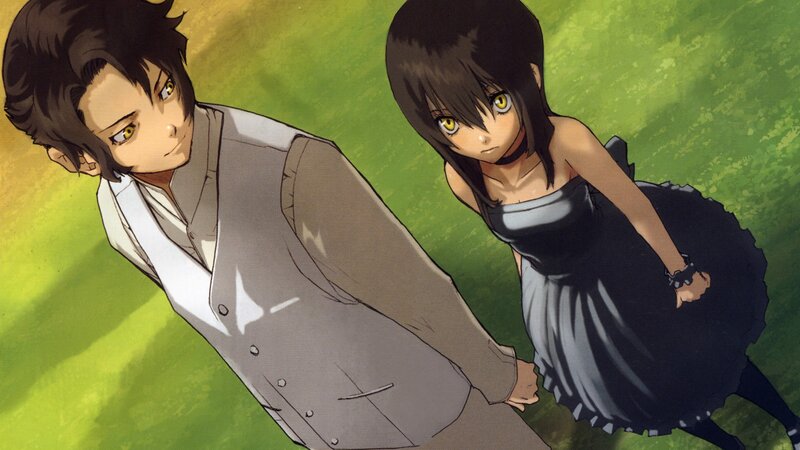 Two Anime Characters — Green, Dramatic, Man