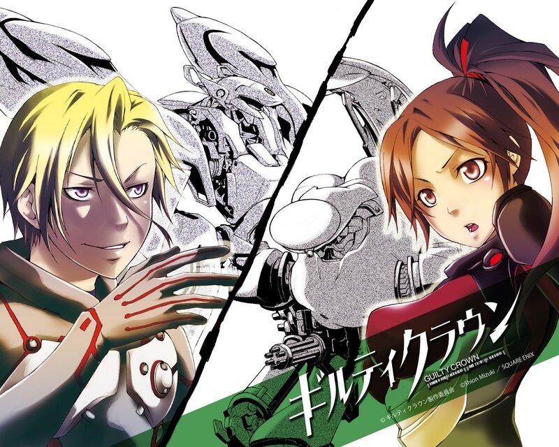Two Anime Characters — Green, Dramatic, Mech