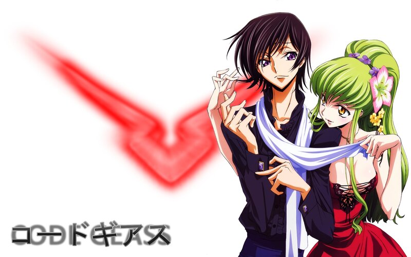 Two Anime Characters — Green, Dramatic, Scarf