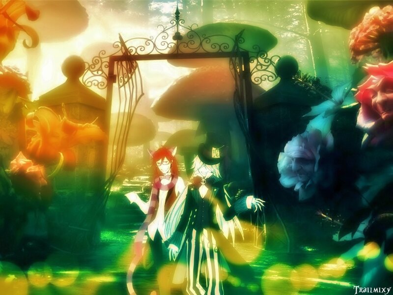 Two Anime Characters — Green, Dreamy
